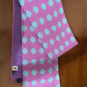 New pink and blue scarf.